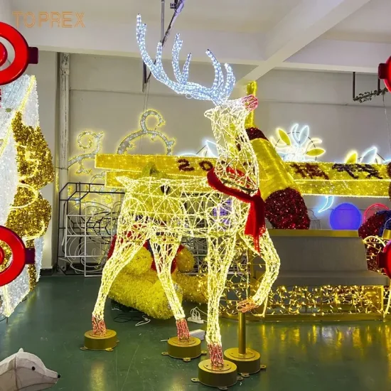 Luzes de rena de Natal grandes para exteriores na China por atacado na China